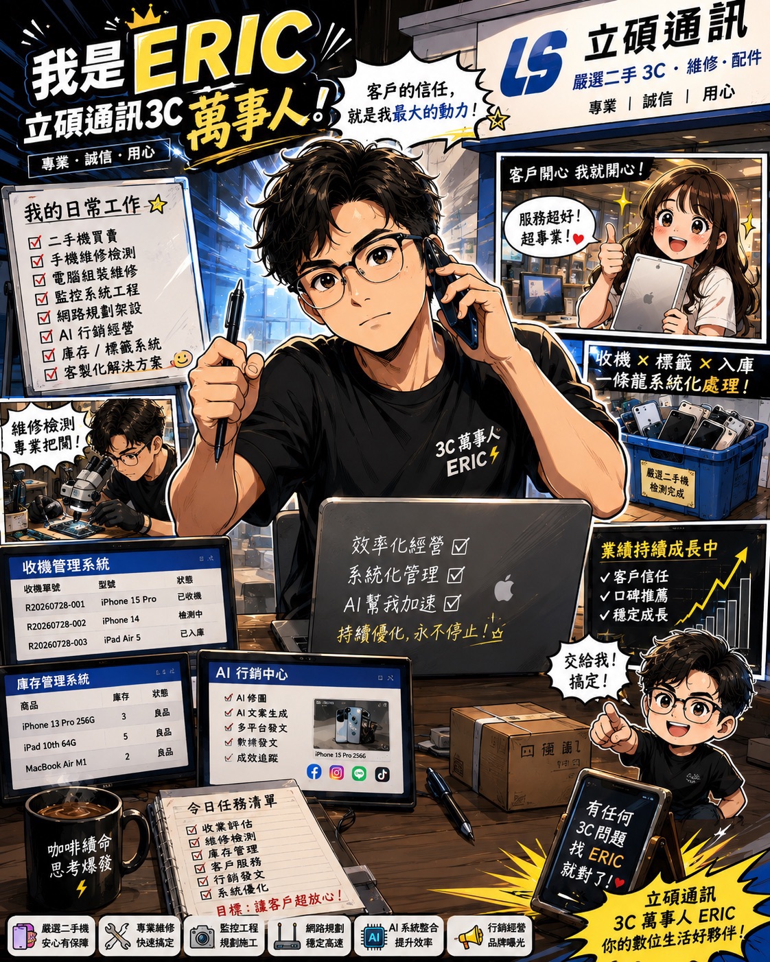 Eric 立碩通訊 3C 專業服務封面